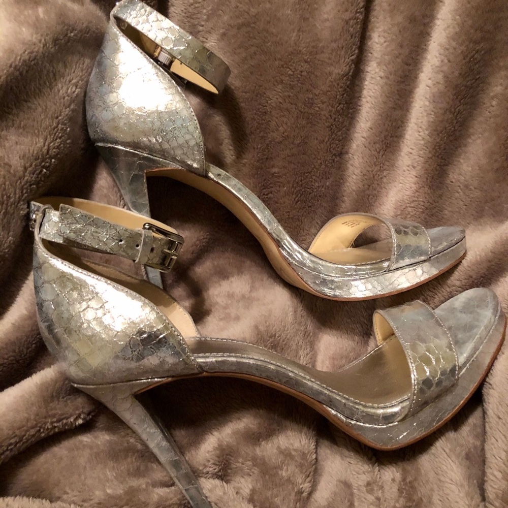 Michael Kors Metallic Platform Sandal